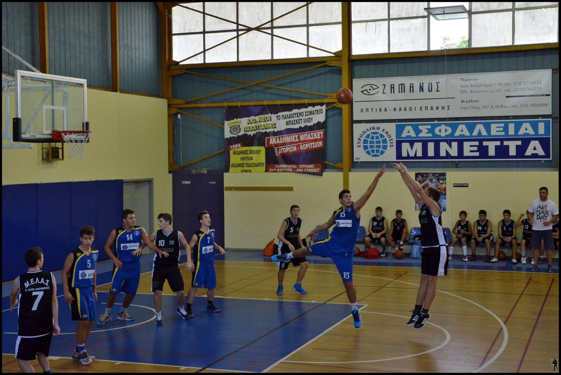 Α ΦΑΣΗ Β ΚΑΤΗΓΟΡΙΑΣ ΠΑΙΔΩΝ 2014-15, 2η Αγωνιστική, Α.Ο.Ν. ΠΑΛΑΤΙΑΝΗΣ (35) - (27) Μ.Ε.Λ.Α.Σ. Ο ΑΓ. ΕΛΕΥΘΕΡΙΟΣ