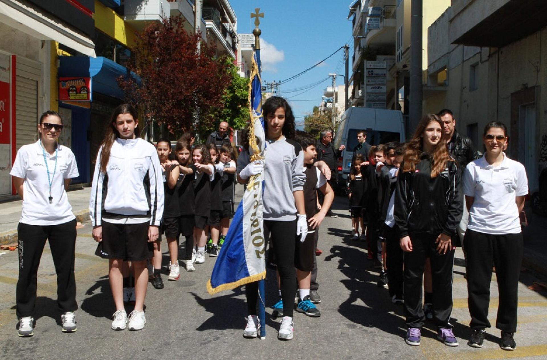 Αιγάλεω, Παρέλαση 25ης Μαρτίου 2014*** ΜΕΛΑΣ ο Άγιος Ελευθέριος***