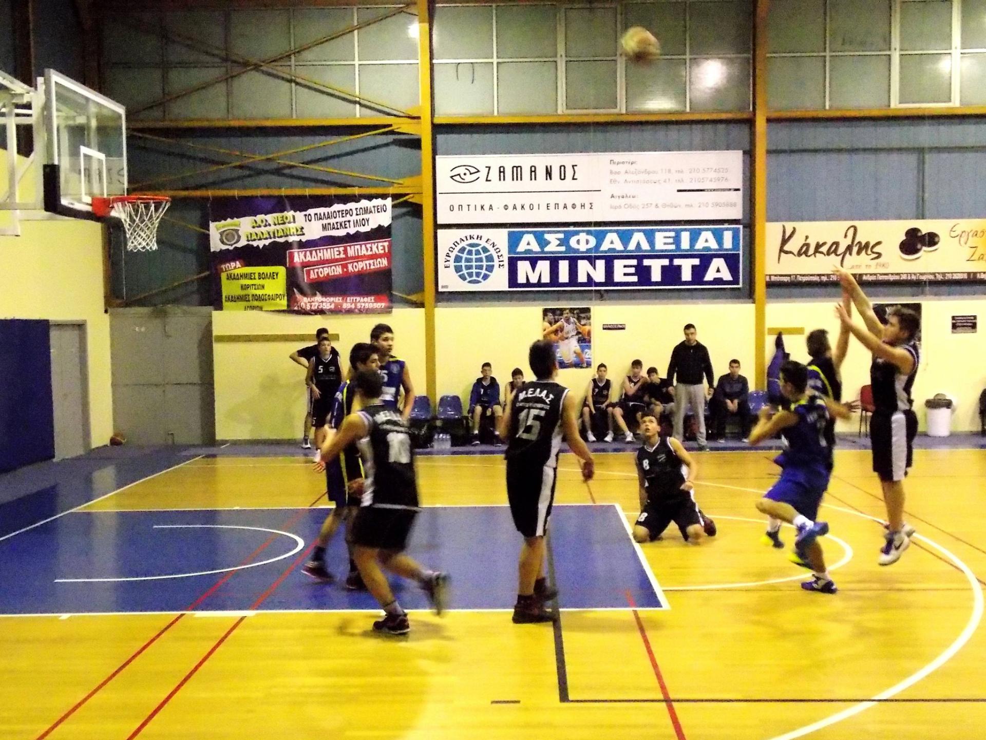 Α ΦΑΣΗ Β ΚΑΤΗΓΟΡΙΑΣ ΠΑΙΔΩΝ 2013-14, 13η Αγωνιστική, Α.Ο.Ν. ΠΑΛΑΤΙΑΝΗΣ (58) - (41) Μ.Ε.Λ.Α.Σ. Ο ΑΓ. ΕΛΕΥΘΕΡΙΟΣ