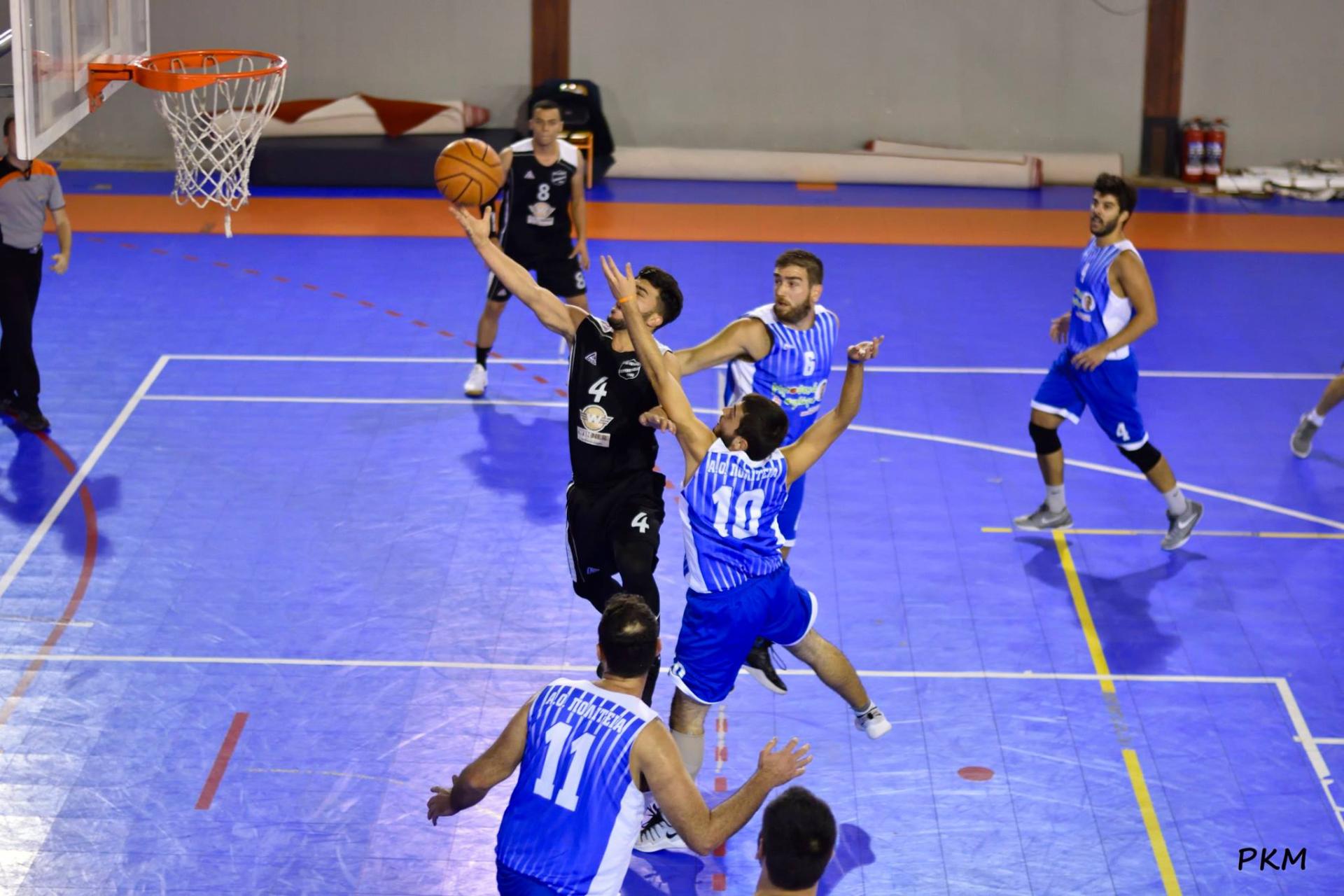 ΠΡΩΤΑΘΛΗΜΑ 2017-18 Γ' ΕΣΚΑ ΑΝΔΡΩΝ 1ος Όμιλος, 5η Αγωνιστική ΑΟ ΠΟΛΙΤΕΙΑ (53) - (55) ΜΕΛΑΣ Ο ΑΓ. ΕΛΕΥΘΕΡΙΟΣ
