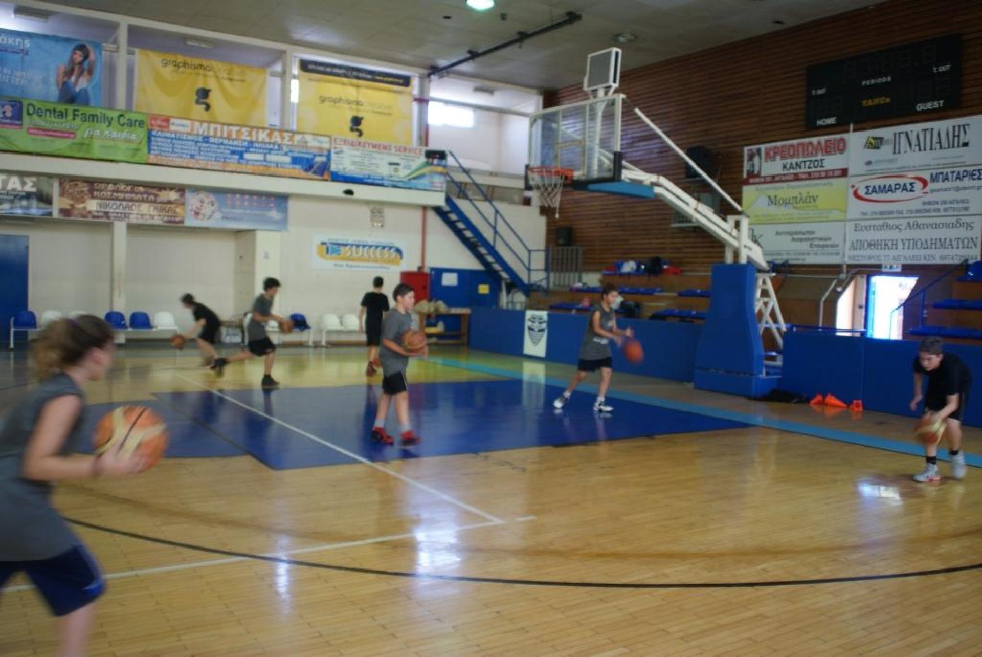 1ο Basketball Summercamp ΜΕΛΑΣ, εκμάθηση βασικών δεξιοτήτων